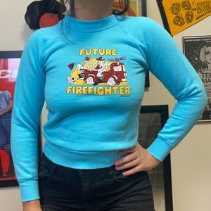 Vintage 1970s Future Firefighter Crewneck